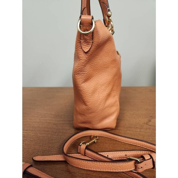 Coach Kacey Satchel Bag with crossbody strap light coral.  Beautiful - Picture 8 of 16
